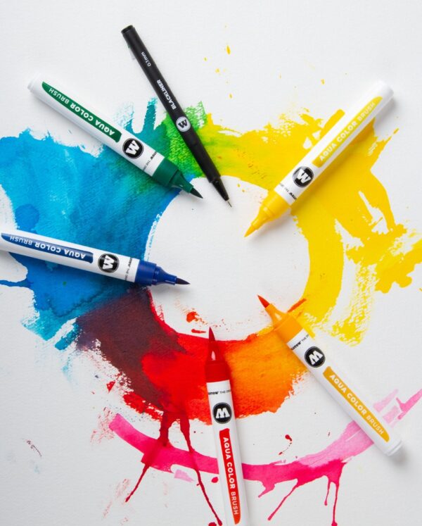 Aqua Color Brush Set